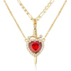 Collar Corazón y Espada