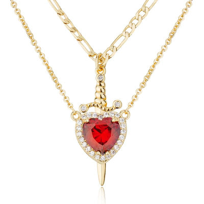 Collar Corazón y Espada