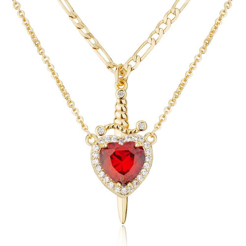 Collar Corazón y Espada