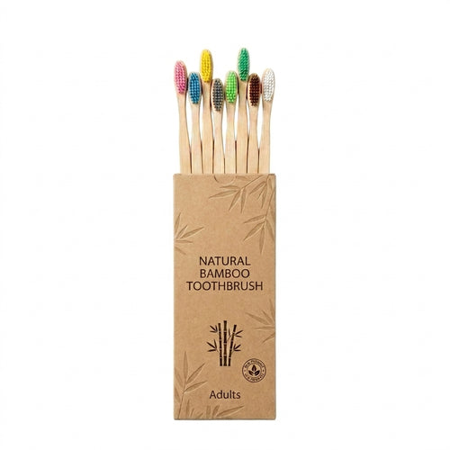 10 Cepillos de Bambú
